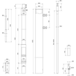 819735 Dehn Fangmast L 9,0m mit HVI light plus D 21mm Cu L min. 8,5m grau - Produktbild Additional View 2 S