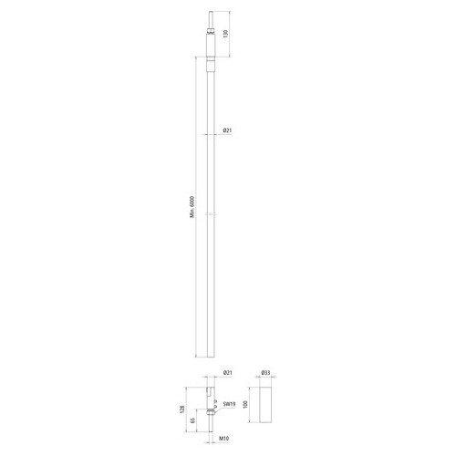 819638 Dehn HVI light plus Leitung D 21 mm Cu grau vorkonfekt. Außenverlegung L Produktbild Additional View 2 L