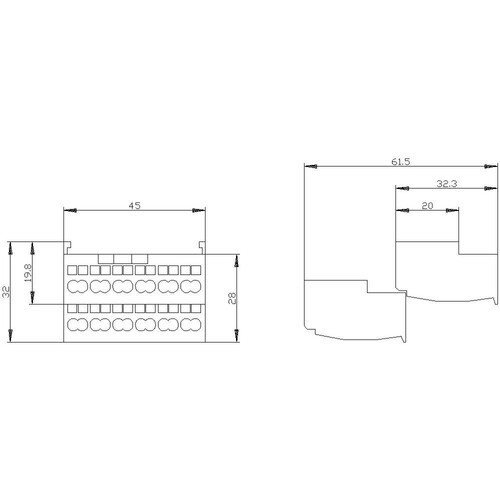 3RA6920-2C Siemens Steuerstromkreisklemmen für 3RA62, Fede Produktbild