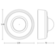 085834 Steinel Präsenzmelder PD IR4360- 24 DALI2-IPD AP SW Produktbild 1 S