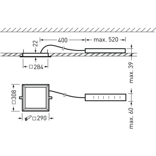 8384963 Trilux Einbauleuchten Arimo Fit C Prismen weiß ETBLE 18W 1900lm Wide (W Produktbild Additional View 2 L