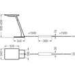 7094459 Trilux Tischleuchten Bicult T HCL Prismen schwarz 54W 5580lm Wide red Produktbild Additional View 2 S