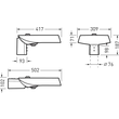 8471440 Trilux Mastleuchten Cuvia 40 CLO (normal) Linse anthrazit ET 44W 4200lm  Produktbild Additional View 2 S