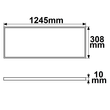 116031 Isoled LED Panel Professional Line 308x1245mm, UGR<19 4H/8H, 36W, RAL Produktbild Additional View 1 S