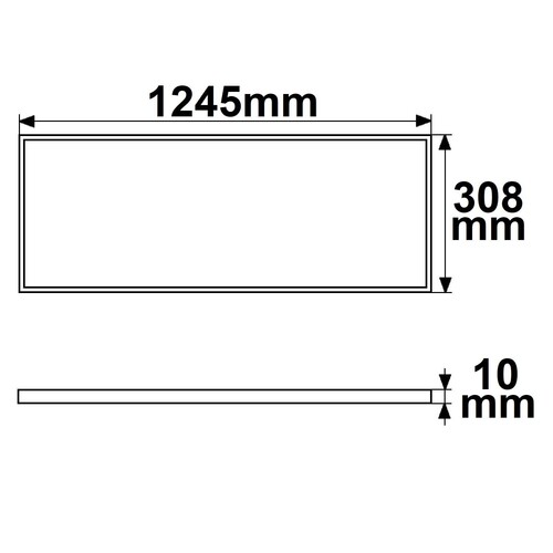 116031 Isoled LED Panel Professional Line 308x1245mm, UGR<19 4H/8H, 36W, RAL Produktbild Additional View 1 L