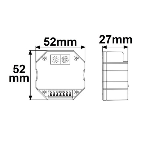 116285 Isoled DALI Master-Steuerung für 4 Adressen/Gruppen/Szenen, Steuerung vi Produktbild Additional View 1 L