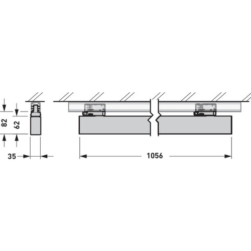 9002301068 Trilux Lichtkanalsysteme Finea Diffusor weiß rechteckig ET 24W 2 Produktbild Additional View 2 L