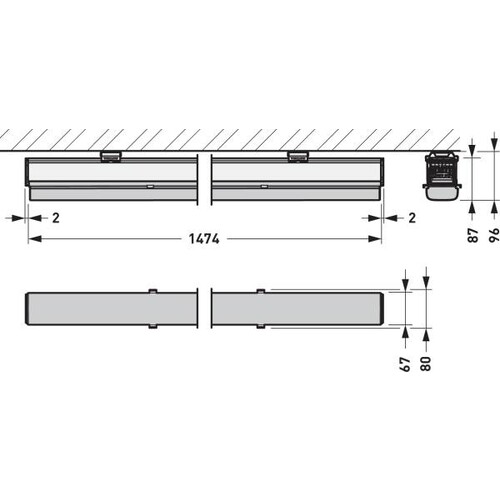 9002338369 Trilux 78IP50DL 100-830ET L150 01 Produktbild Additional View 2 L