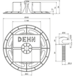 253335 Dehn Dachleitungshalter SET mit 4,6 kg Sockel Grundplatte u. Kunststoff Produktbild 2 S