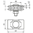 419751 Dehn Parallelverbinder St/tZn f. Rd 6-22mm Produktbild Additional View 2 S