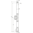 621092 Dehn Anschlussstück Tiefenerder schraubbar St/tZn D20mm L320mm Gewinde  Produktbild Additional View 2 S