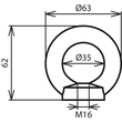 621097 Dehn Ringmutter M16 St/tZn  Produktbild Additional View 2 S