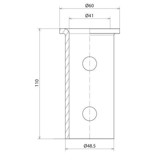 819799 Dehn Adapter D50/40mm L110mm St/tZn Produktbild Additional View 2 L