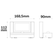116599 Isoled LED Wandleuchte mit einstellbarem PIR Bewegungs-/Helligkeit Produktbild Additional View 1 S