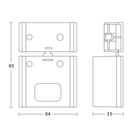 085148 Steinel Zubehör Eckwandhalter 180-2 2180ECO/-2 WS Produktbild front M