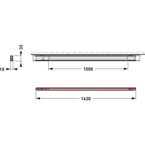 8581951 Trilux Multivar. Leuchtensysteme Linell Linse schwarz rechteckig ETDD 35 Produktbild Additional View 2 L