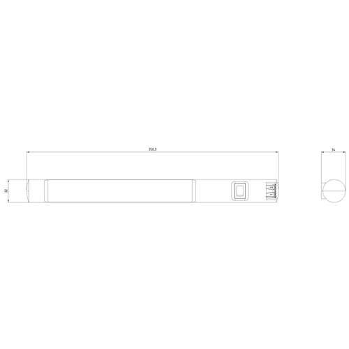 8MR23031A Siemens LED-Leuchte Ein-Aus- Schalter Magnetbefestigung AC 100-240 V Produktbild Additional View 2 L