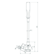 745602 Dehn Erdungsklemme m. flexiblem Drehgriff Produktbild Additional View 3 S