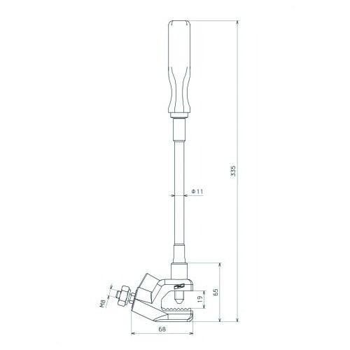 745602 Dehn Erdungsklemme m. flexiblem Drehgriff Produktbild Additional View 3 L