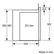 BEL554MB0 Bosch Einbau Mikrowelle 900W schwarz HxBxT: 382x594x388mm Produktbild Additional View 5 S