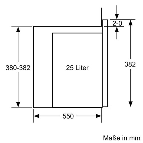 BEL554MB0 Bosch Einbau Mikrowelle 900W schwarz HxBxT: 382x594x388mm Produktbild Additional View 5 L