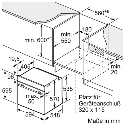 HBA578BS0 Bosch Einbau-Backofen Pyrolyse Edelstahl Produktbild Additional View 6 L