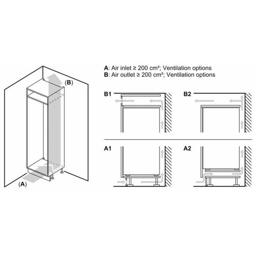 KIF86PFE0 Bosch Einbau-Kühl- Gefrierkombination 177.2 x 55.8 cm Produktbild Additional View 6 L