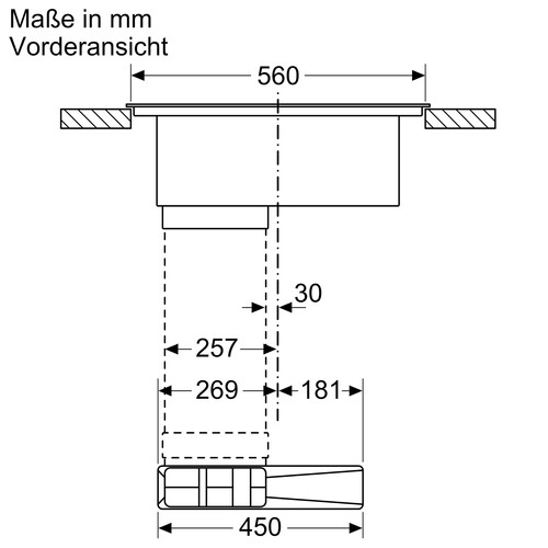 PVQ711F15E Bosch Induktionskochfeld 70cm Rahmenlos mit Dunstabzug Produktbild Additional View 6 L