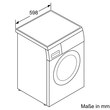 WUU28T49 Bosch Waschmaschine 9kg 1400U/min unterbaufähig Frontlader Produktbild Additional View 6 S