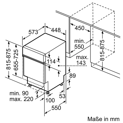 SPI2HMS42E Bosch Geräte Spüler integriert 45cm Edelstahl Produktbild Additional View 6 L