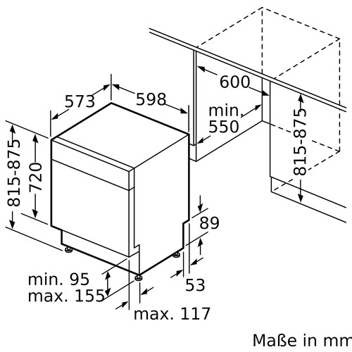 SMU4ECS21E Bosch Geräte Unterbauspüler 60cm Edelstahl Produktbild Additional View 6 L