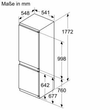 KIN86NSE0 Bosch Geräte Einbau-Kühl- Gefrierkombination Produktbild Additional View 6 S