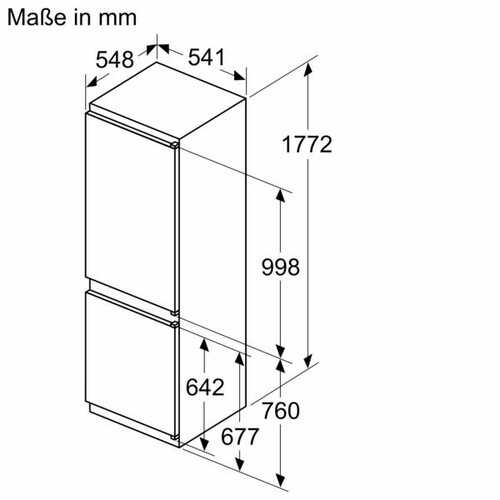 KIN86NSE0 Bosch Geräte Einbau-Kühl- Gefrierkombination Produktbild Additional View 6 L