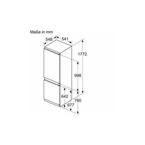 KIN865SE0 Bosch Geräte Einbau-Kühl- Gefrierkombination Produktbild Additional View 5 L