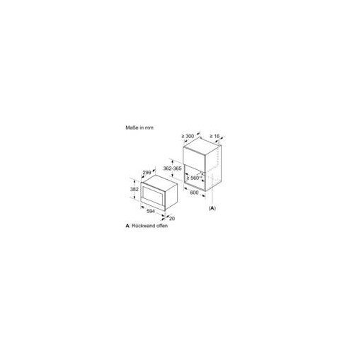 BFL634GB1 Bosch Einbau Mikrowelle 900W Schwarz HxBxT: 382x594x318mm Produktbild Additional View 6 L