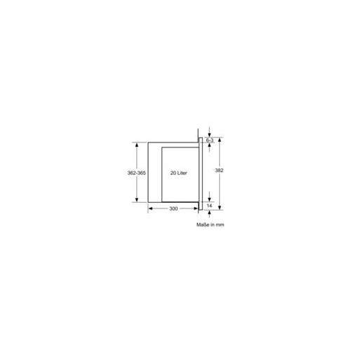 BFL524MS0 Bosch Einbau Mikrowelle 800W schwarz/Edelstahl HxBxT: 382x594x317mm Produktbild Additional View 6 L