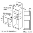 BEL554MB0 Bosch Einbau Mikrowelle 900W schwarz HxBxT: 382x594x388mm Produktbild Additional View 6 S