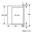 BFL524MW0 Bosch Einbau Mikrowelle 800W weiss HxBxT:382x594x317mm Produktbild Additional View 6 S