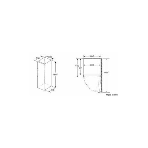 GSN36AIEP Bosch Stand Gefrierschrank 186 x 60 cm Edelstahl Produktbild Additional View 6 L