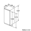 KIF51AFE0 Bosch Einbau-Kühlautomat 140 x 56 cm Flachscharnier Produktbild Additional View 7 S