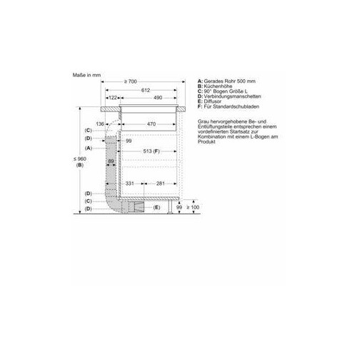 HEZ9VDKR2 Bosch Umluftkit 1x L-Bogen Produktbild Additional View 7 L