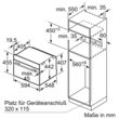 CSG7361B1 Bosch Kompaktdampfbackofen Einbau 60 x 45 cm, Schwarz  Serie 8 Produktbild Additional View 4 S