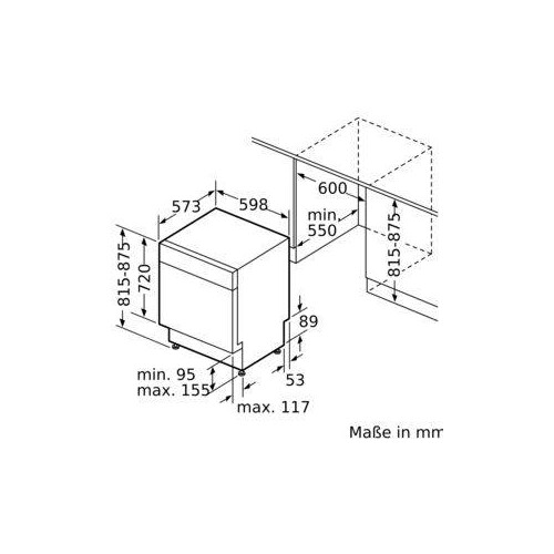 SMU4HTS00E Bosch Geschirrspüler Unterbau 60cm Edelstahl Produktbild Additional View 7 L