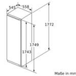 KIF82PFE0 Bosch Einbau-Kühlschrank mit Gefrierfach 177,5 x 56 cm Flachscharnier Produktbild Additional View 7 S