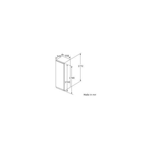 KIF82PFE0 Bosch Einbau-Kühlschrank mit Gefrierfach 177,5 x 56 cm Flachscharnier Produktbild Additional View 7 L