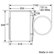 WNC254A40 Bosch Geräte Waschtrockner Produktbild Additional View 7 S