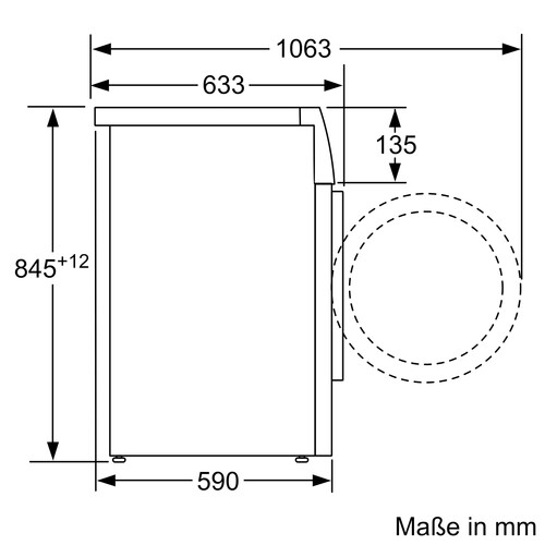 WAN280F5 Bosch Geräte Waschvollautomat 8kg, 1400 U/min Produktbild Additional View 7 L