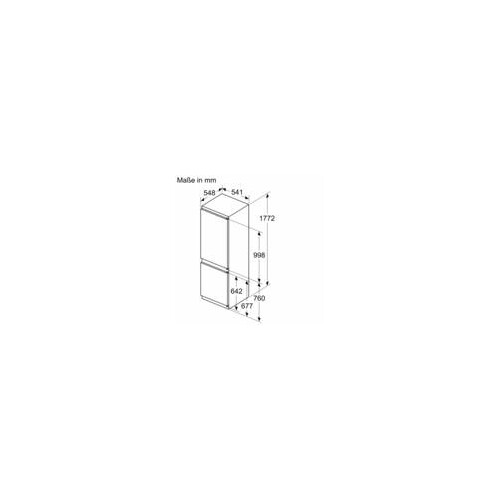 KIN865SE0 Bosch Einbau-Kühl- Gefrierkombination Produktbild Additional View 7 L