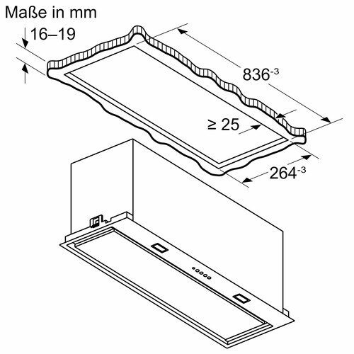 DLN87AC50 Bosch Lüfterbaustein 86cm Edelstahl Produktbild Additional View 7 L