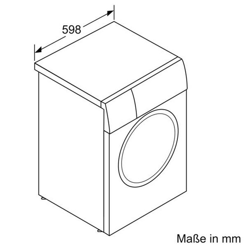 WGB2560X1 Bosch Waschmaschine 10kg 1600U/min Silber-inox Produktbild Additional View 6 L